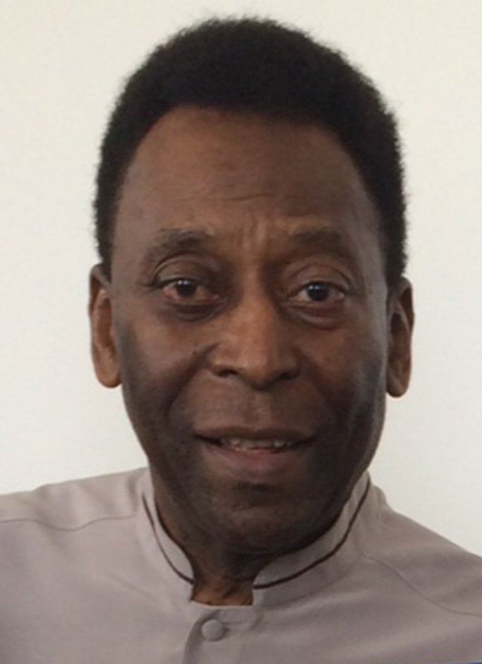 Pelé at the inauguration of the Pelé Museum in Santos in June 2014