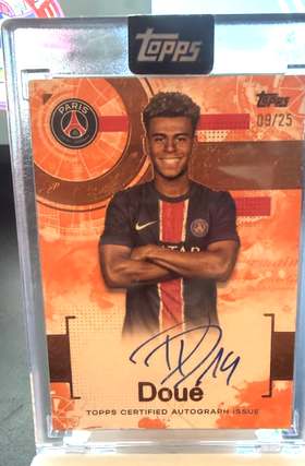 Désiré Doué Topps auto
