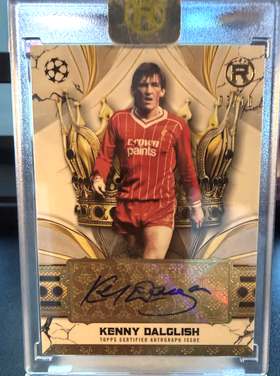 Kenny Dalglish Topps certified auto