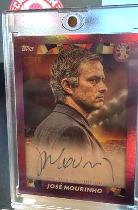 José Mourinho Topps auto