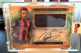 Neymar Jr Topps Inception auto patch